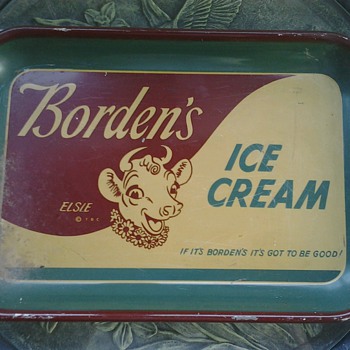 Borden's Ice Cream Serving Tray - Advertising