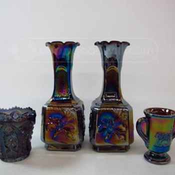 Imperial Lenox Vases and unknown spooner.