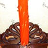 "Ruckl"? Orange Thorn Vase