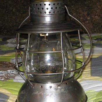 1871 LS & MS Ry lantern. Made by Parmelee & Bonnell