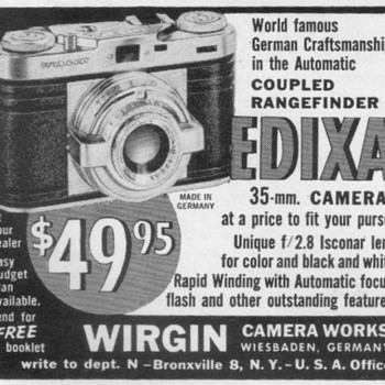 1954 - Edixa Camera Advertisement - Advertising