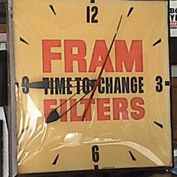 Fram Filters Clock