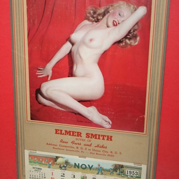 Gin-u-wine 1953 Marilyn Monroe "Golden Dreams" calendar - Paper