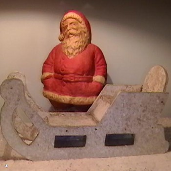 1930's-1940's Santa with Sleigh