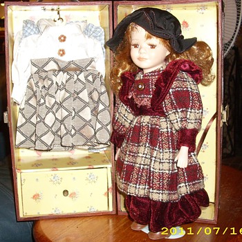 World Traveling (?) Porcelain Doll