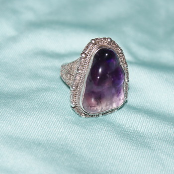 Vintage Chinese (?) Amethyst Ring - Fine Jewelry