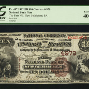 1882 $10 Brownback - Ser #1 - US Paper Money