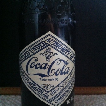 The Atlanta GA, Coca-Cola 75th Anniversary Bottle (10 FL. Oz). - Coca-Cola