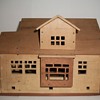 Cigar Box Folk Art Houses by Charles Cole of Racine Wisconsin collection Jim Linderman