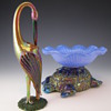 Loetz Animal Figures- Turtle & Stork