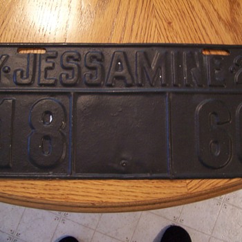 1927 Vehicle License Plate - Signs