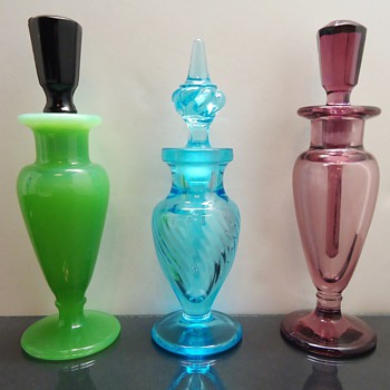 1926-1930 Glass Perfume Bottles- Tiffin & New Martinsville - Bottles