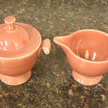Fiesta Cream and Sugar Set