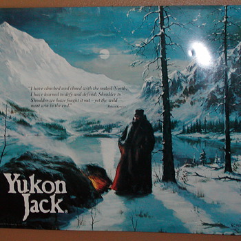 A FRIENDS METAL  SIGHN OF  YUKON JACK 1978 - Signs