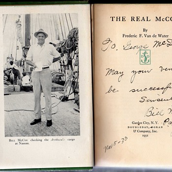 The Real McCoy,  Bill McCoy signed copy.