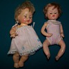 photos of 5 old dolls