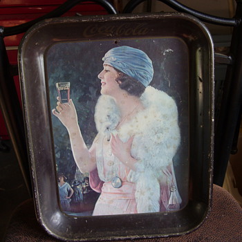 old coca cola tray