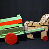 Vintage Horse & Wagon Marked The Toy Kraft