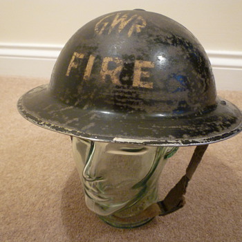 British WW11 Firemans helmet. - Military and Wartime