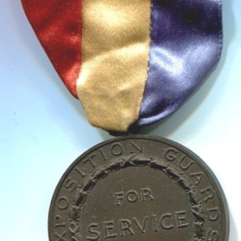 Panama Pacific International Exposition Guards Service Medal 1915 - Medals Pins and Badges