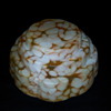 White/orange hanging shade.