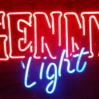 GENESEE BEER NEON an OLD and a NEW - Breweriana