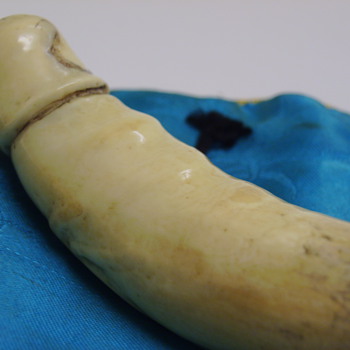 ADULT CONTENT!! ANTIQUE JAPANESE "PHALLUS", ORIGIN UNKNOWN, Carved Bone - Asian