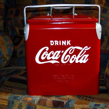 Antique Coca-Cola Picnic Cooler