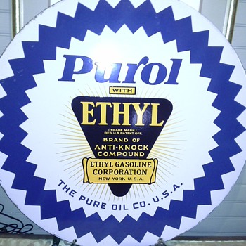 Purol with ETHYL 30" round, Hanging strap. Need Info? I'm thinking it kind of hard to find?
