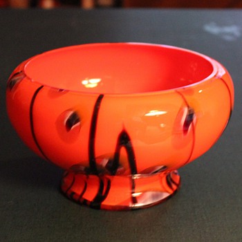 Large Orange Bowl - Art Glass