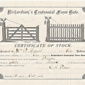 RICHARDSON'S CENTENNIAL FARM GATE - Paper