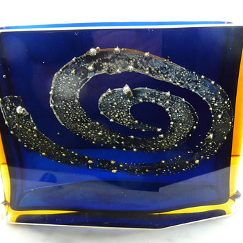 PAVEL HLAVA 'GALAXY' VASE FOR EXBOR  c.1964