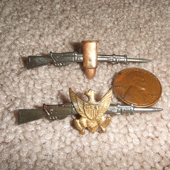 Early Military Sweetheart pins