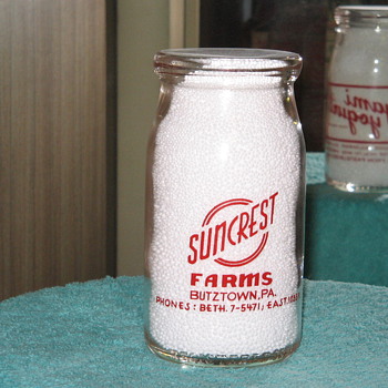 Suncrest Farms. Bethlehem Pa. - Bottles