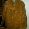 Goatskin car jacket labled "Styled by Ronnie Reagan".