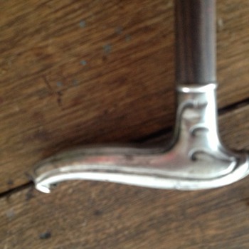 Favorite silver top walking stick 
