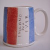 Weatherby Hanley Falcon Ware~ENGLAND FOR EVER mug~Vtg