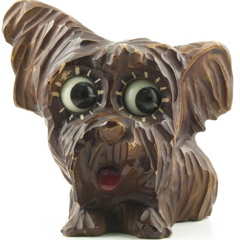 Rotating Eye Dog Clock by Oswald, Germany - Clocks