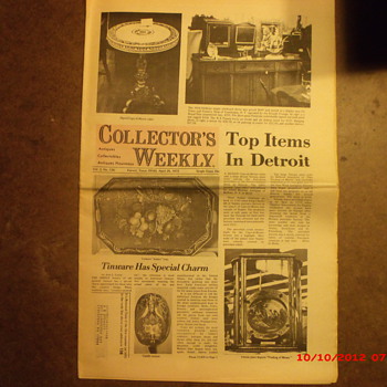 Collectors Weekly Newspaper from the week I was born.