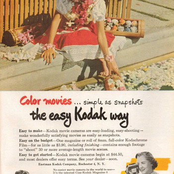 1951 - Kodak Movie Cameras Advertisement