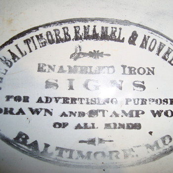 1914 porcelain   plate  maine  - Signs
