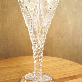 Tall Glass Star Vase