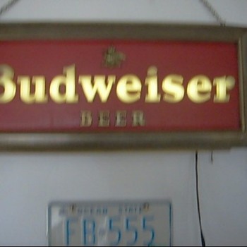 Budweiser sign light