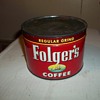 1952 FOLGERS COFFEE CAN