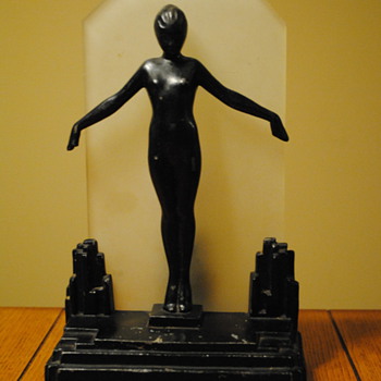 1929 Frankart Deco Nude Silhouette Lamp - Art Deco