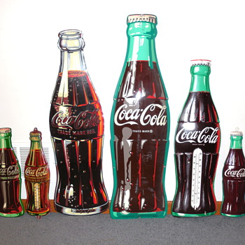 1960's Coca-Cola Bottle Sign - Coca-Cola