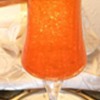 Beautiful Tangerine Crackle Glass Footed Vase  Blenko?