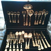 gold flatware