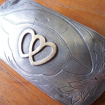 Double Heart Belt Buckle