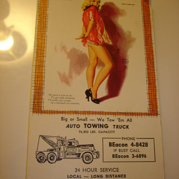 EARL MORAN PINUP ADVERTISIZING CALENDARS - Advertising